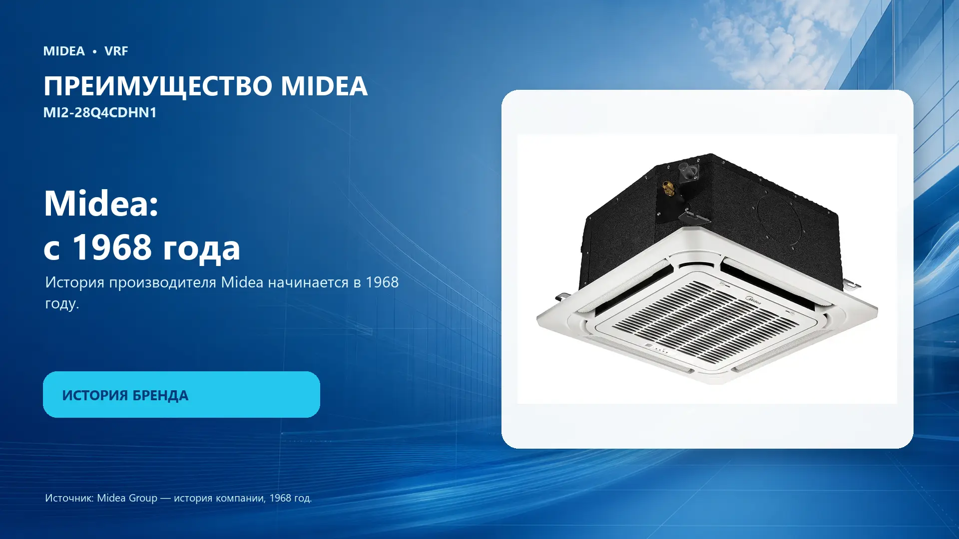 Midea VRF MI2-28Q4CDHN1 — преимущество Midea